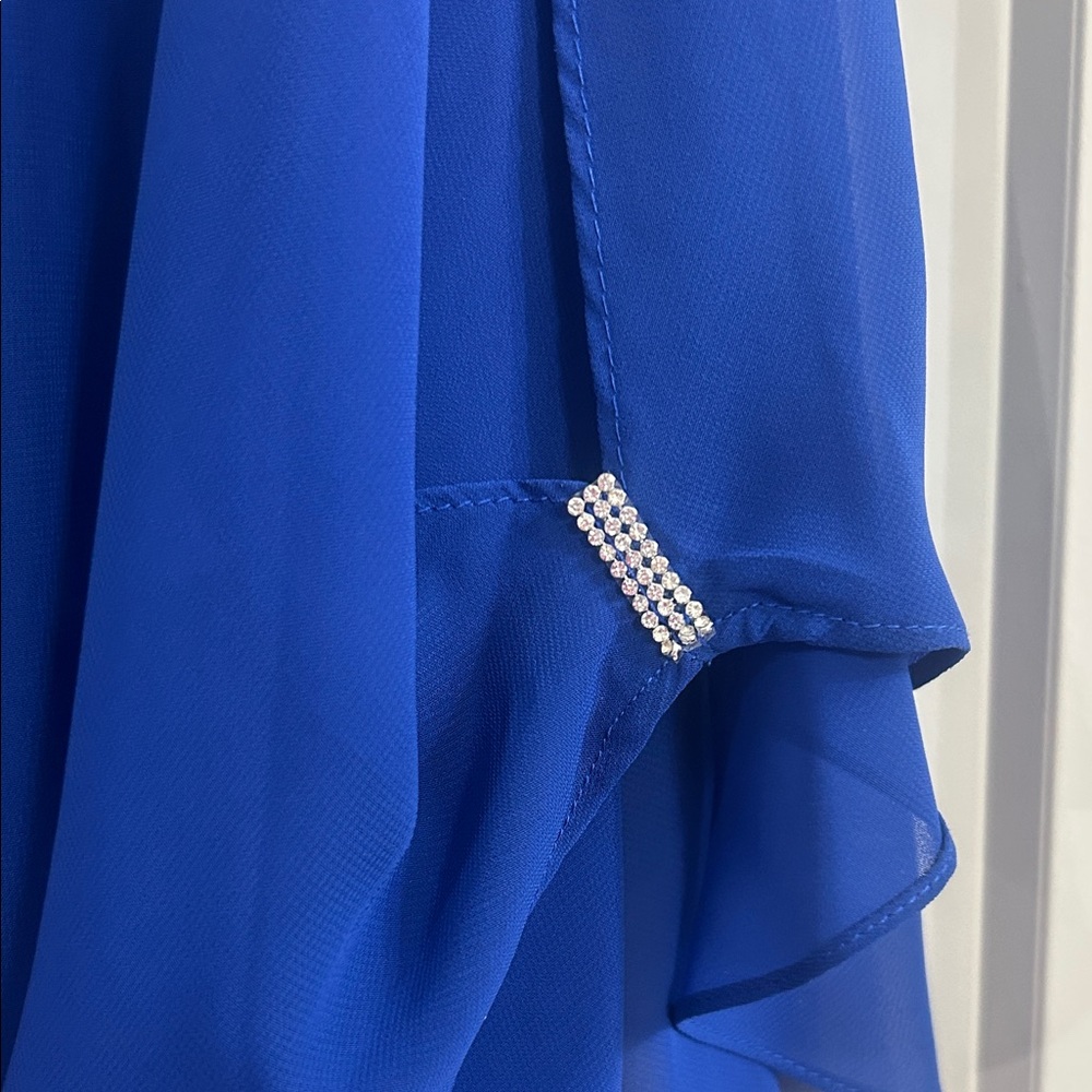 MSK Royal Blue Asymmetrical Dress - Picture 6 of 13
